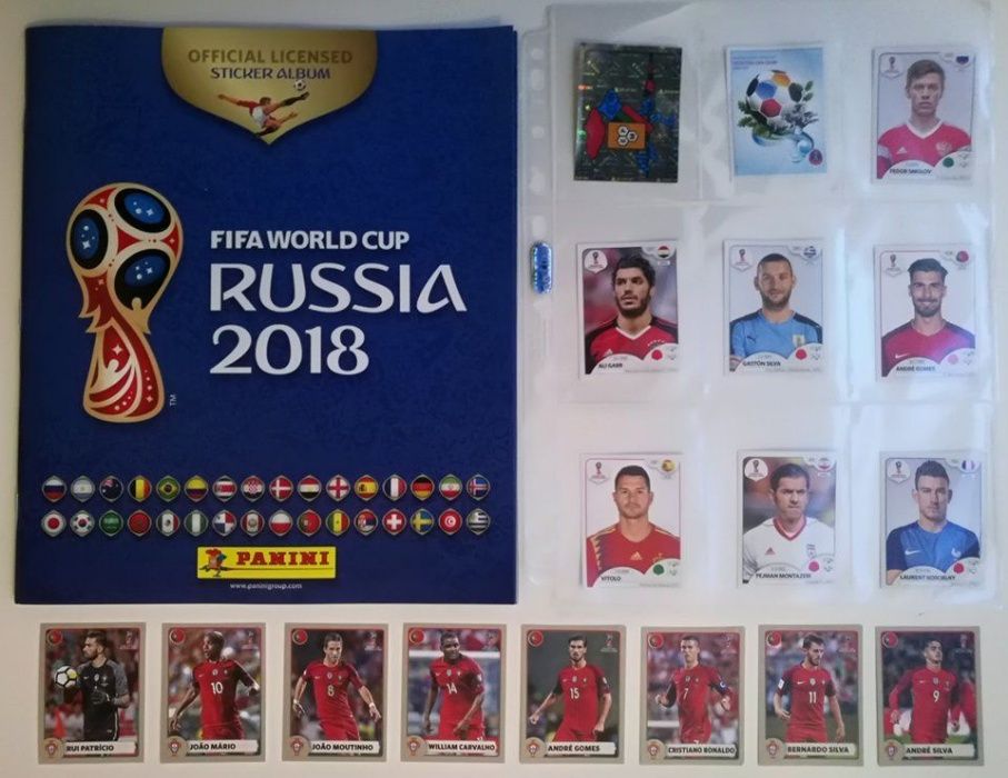 Panini mundial Rússia 2018-Coleção completa c/todos os cromos p/colar