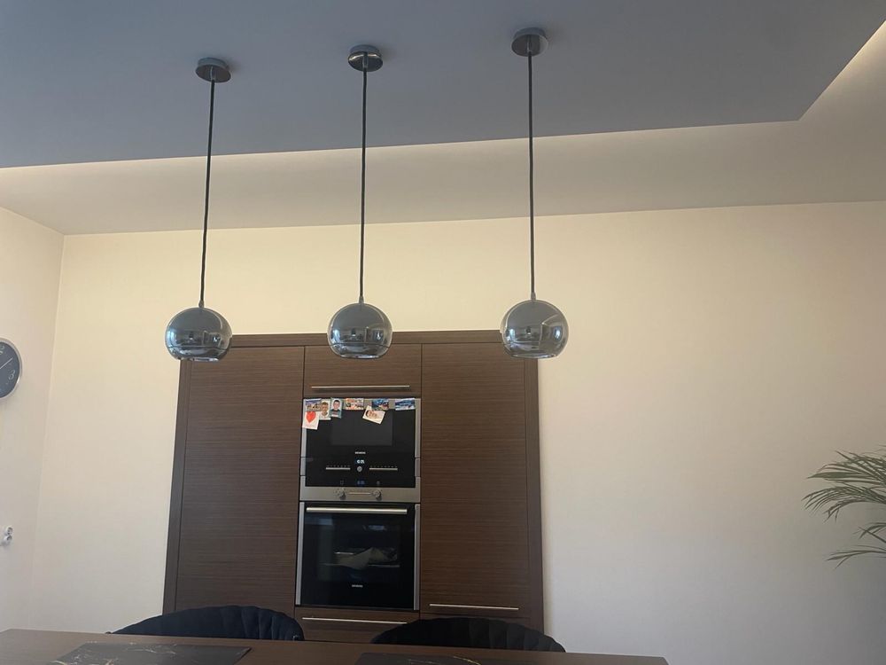 Lampy wiszace chrom stan jak nowe  3szt