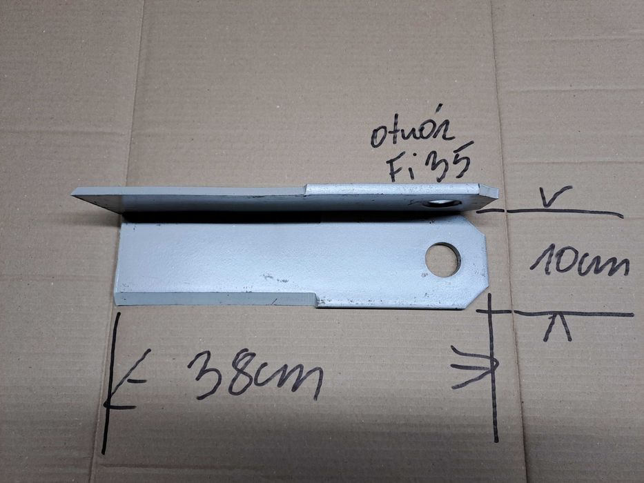 nóż kosiarki sadowniczej tłuki rozdrabniacza prosty