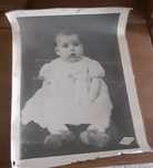 Foto bebé anos 30 para colecionadores ou decoração rustica