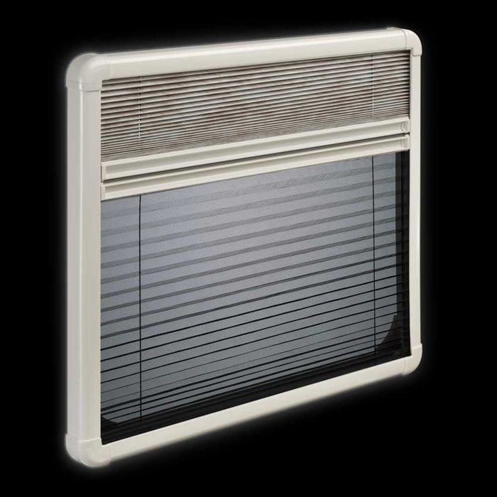 DOMETIC S7P okno  z  RAMĄ ALUMINIOWĄ 490 X 500 MM Roleta NOWE Kamper