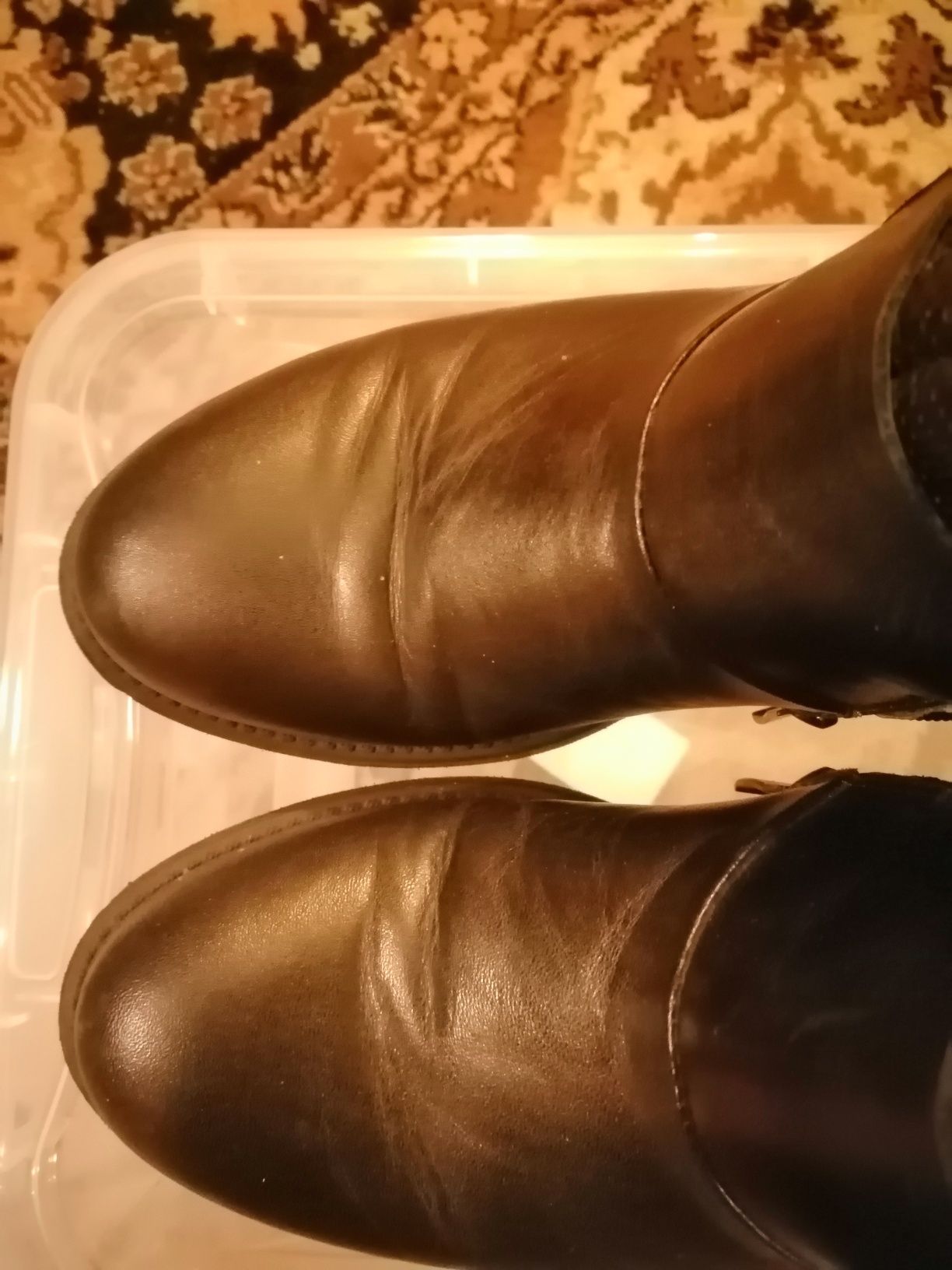 Kozaki damskie, mogą być motocyklowe, 38, czarne, skórzane,