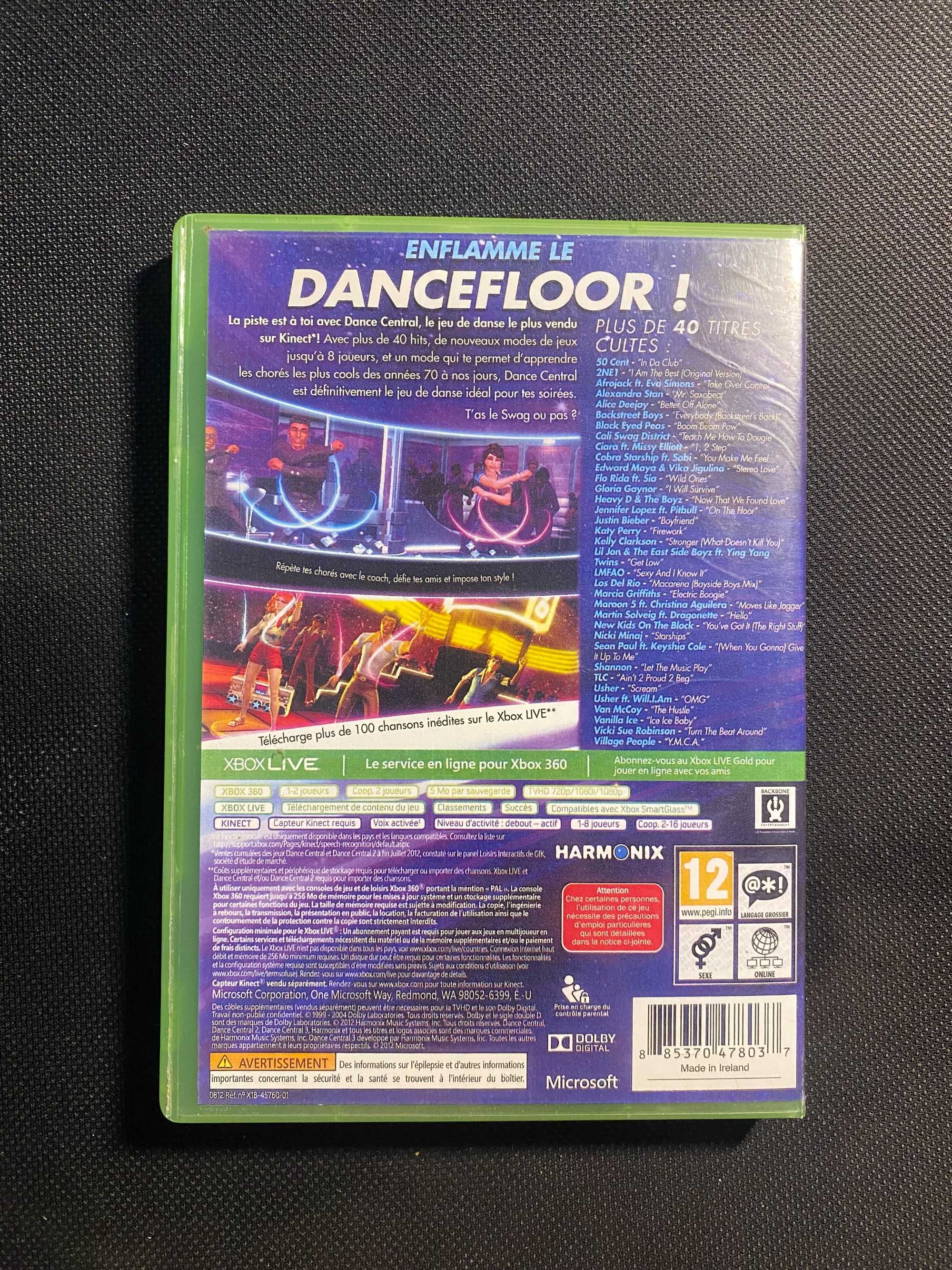 Dance Central 3 xbox360 kinect