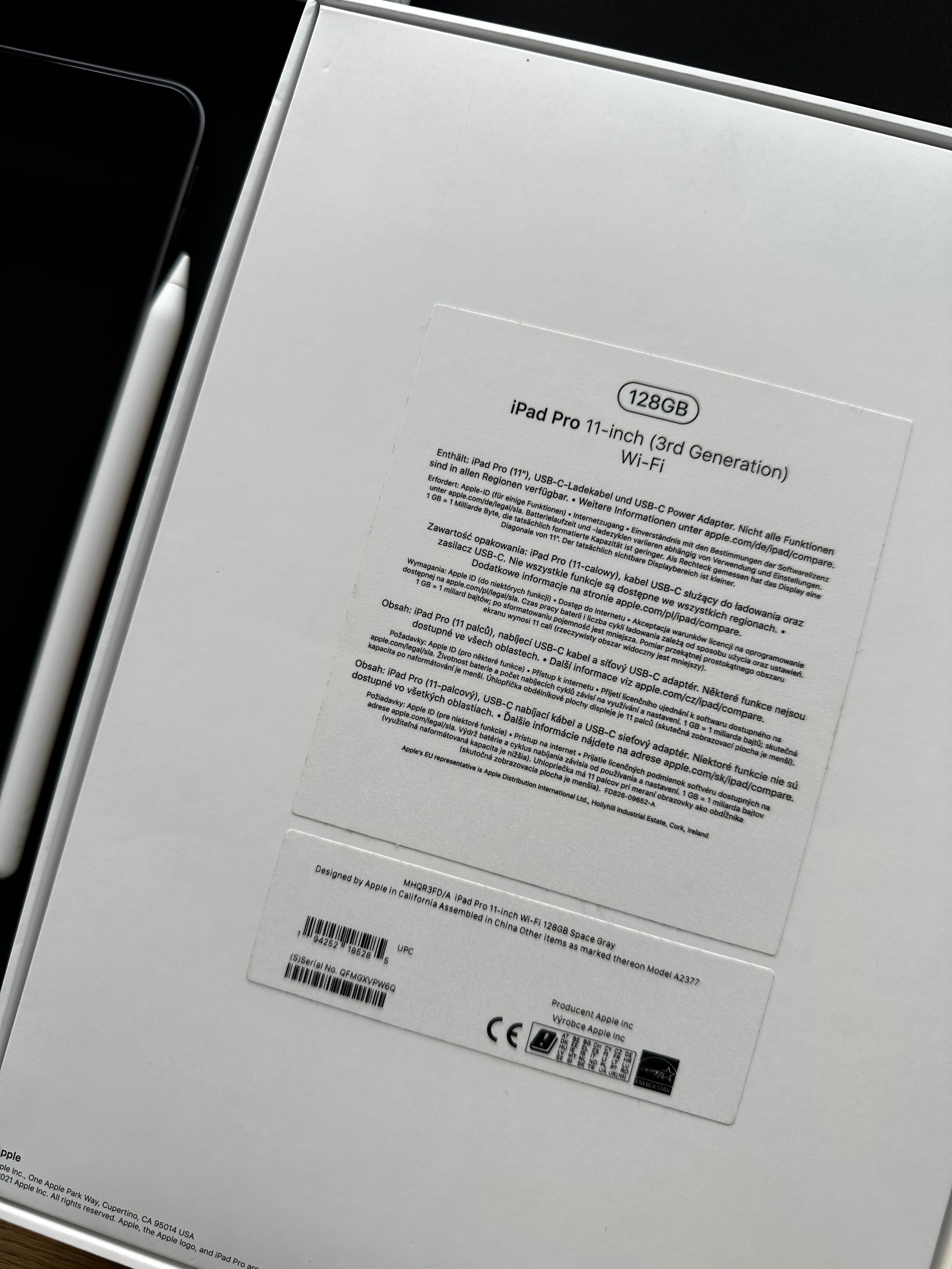 iPad Pro 11 3 gen M1 128GB WiFi + Apple Pencil 2