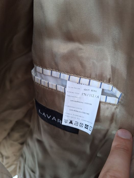 Męska beżowa marynarka rozmiar 176 2XL XXL
