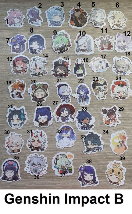 Genshin Impact stickers