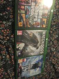 GTA 5, Watch dogs, battlefront Xbox one