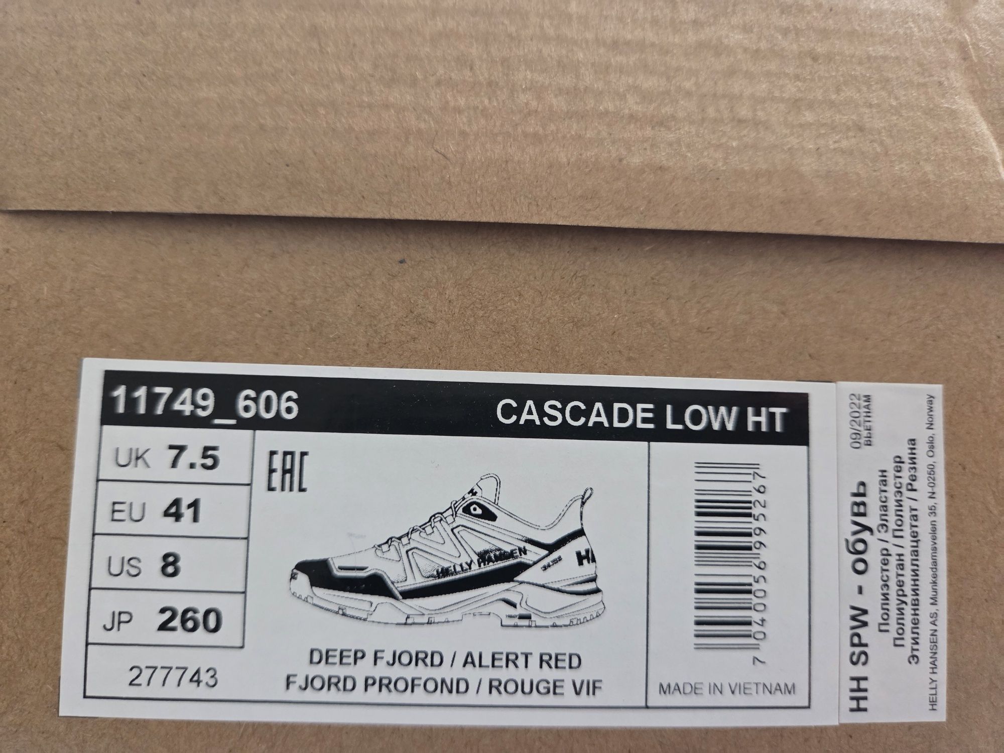 Nowe buty trekkingowe Helly Hansen Cascade Low HT 41