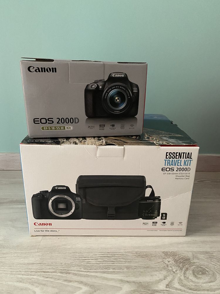 Canon eos2000d kit completo