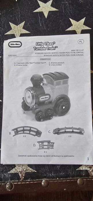 Ciuchcia Little Tikes, Tumble Train, Pociąg jeżdżący w pętli