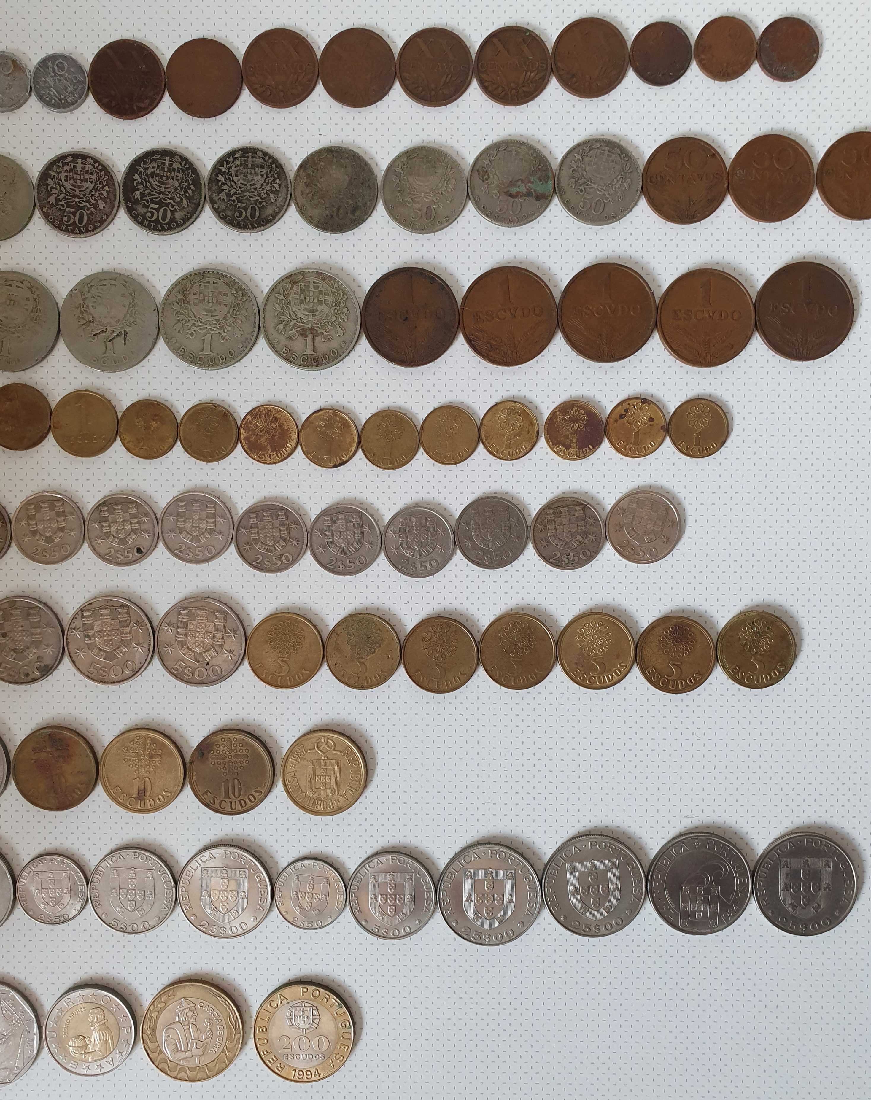 PORTUGAL - 100 Moedas de coleção, circuladas, DIFERENTES - 1927/2000