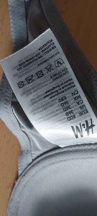 H&M biustonosz push-up 80D