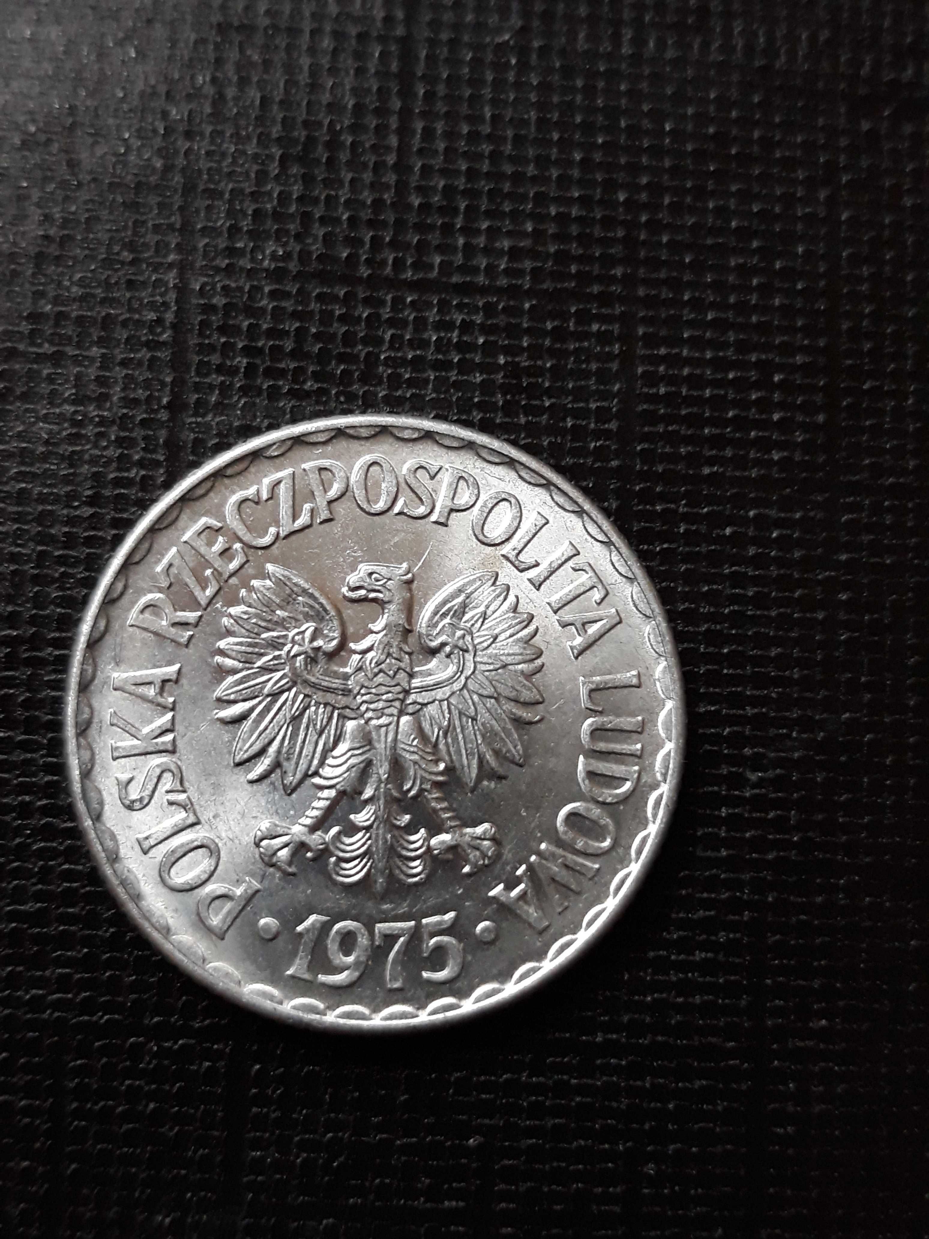 1 złoty 1975 rok bez znaku mennicy