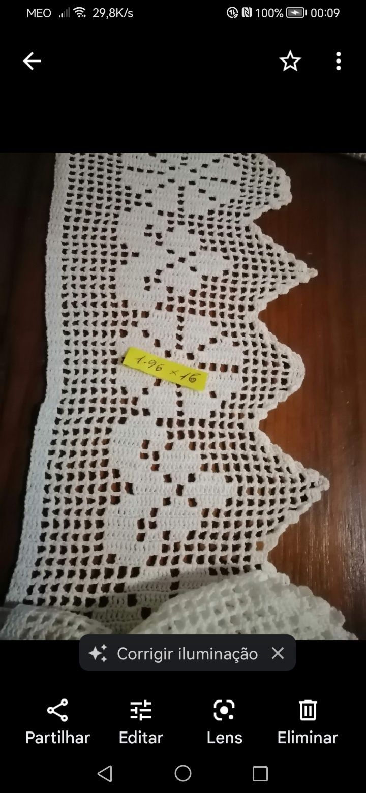 Croché. Tiras. Entremeios