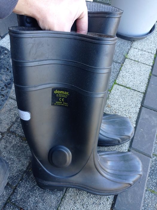 Kalosze Robocze Nieprzemakalne z Podnoskiem Demar roz. 45