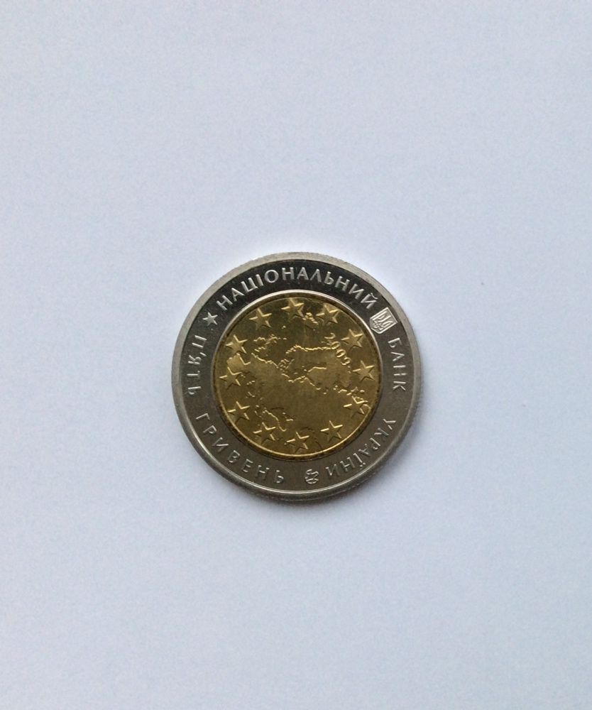 Монета 60 років Раді Європи 1949 р. 5 грн