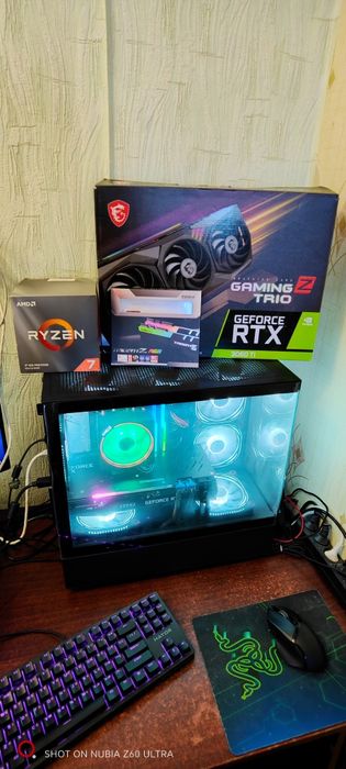 Игровой ПК на Ryzen 7, 16gb ddr4, RTX 3060 Ti