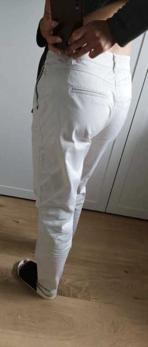 Taifun by Gerry Weber spodnie chinosy szaro-kremowe r. 36/L