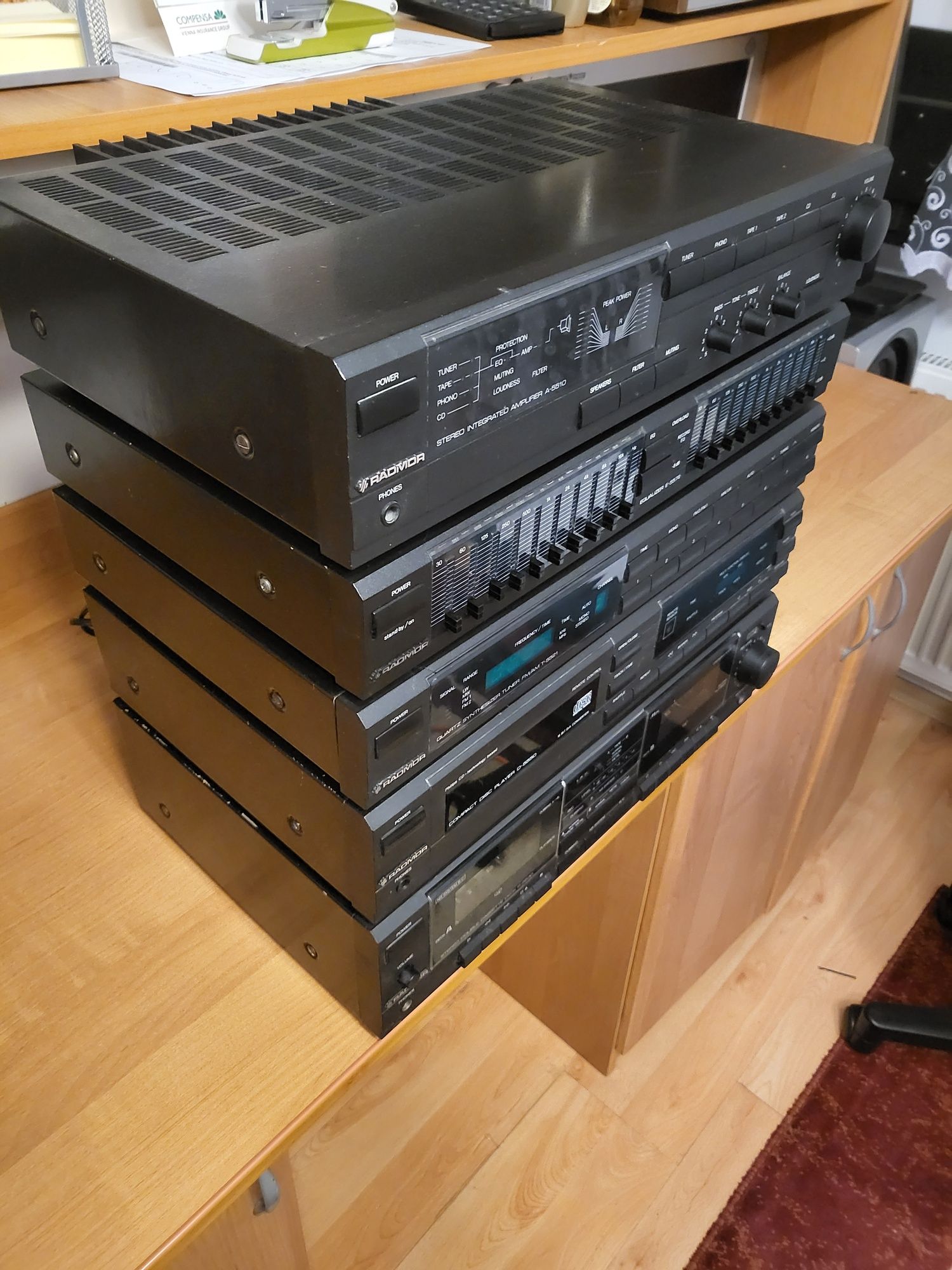 Wieża Unitra Radmor SSL55 A5510, T5521, R5530, D5550, E5572 Super stan