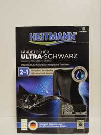 Heitmann Ultra Schwarz 2 in 1 серветки для прання чорного одягу 10шт.