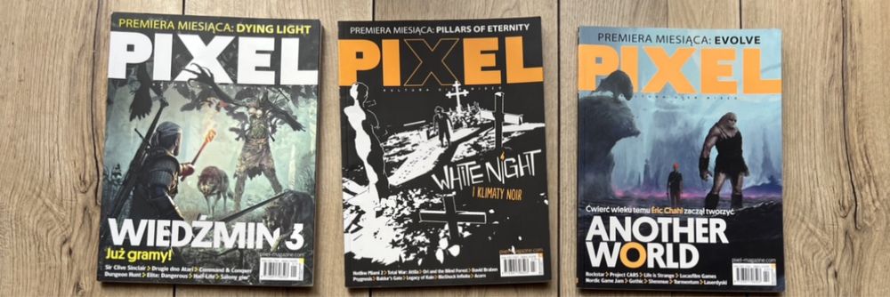 Magazyn czasopismo Pixel numery 1 2 i 3 (2015r)