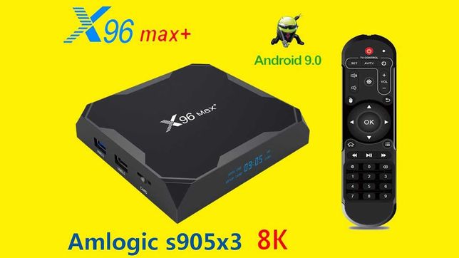 X96 MAX+ IPTV SMART TV Box приставка Android 9.1 2/16 4/32