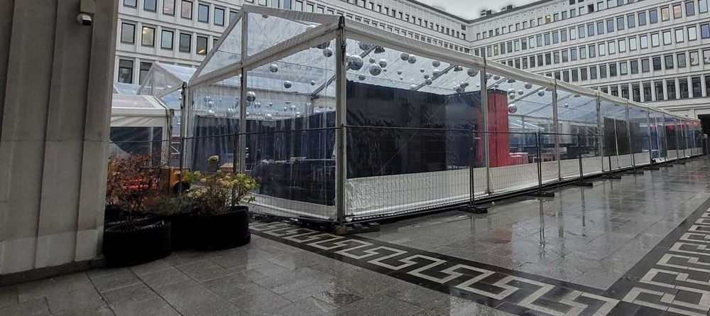 Nowa hala namiotowa 10x50x4m w całości transparentna