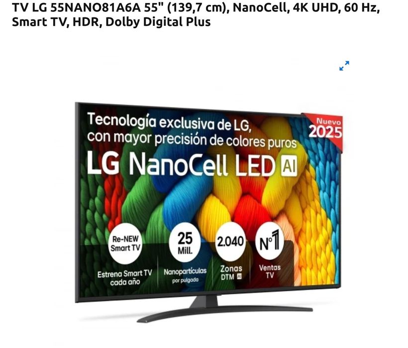SMART TV 55 POLEGADAS nova nao se abriu a caixa