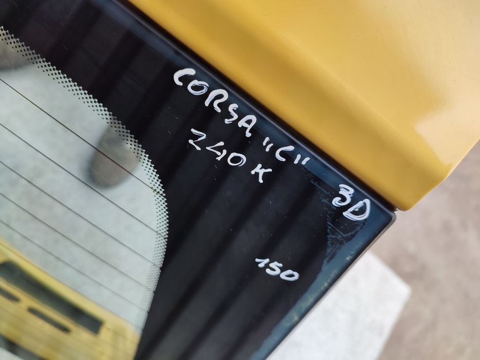 Opel Corsa C 3D klapa bagażnika tył tylna Z40K