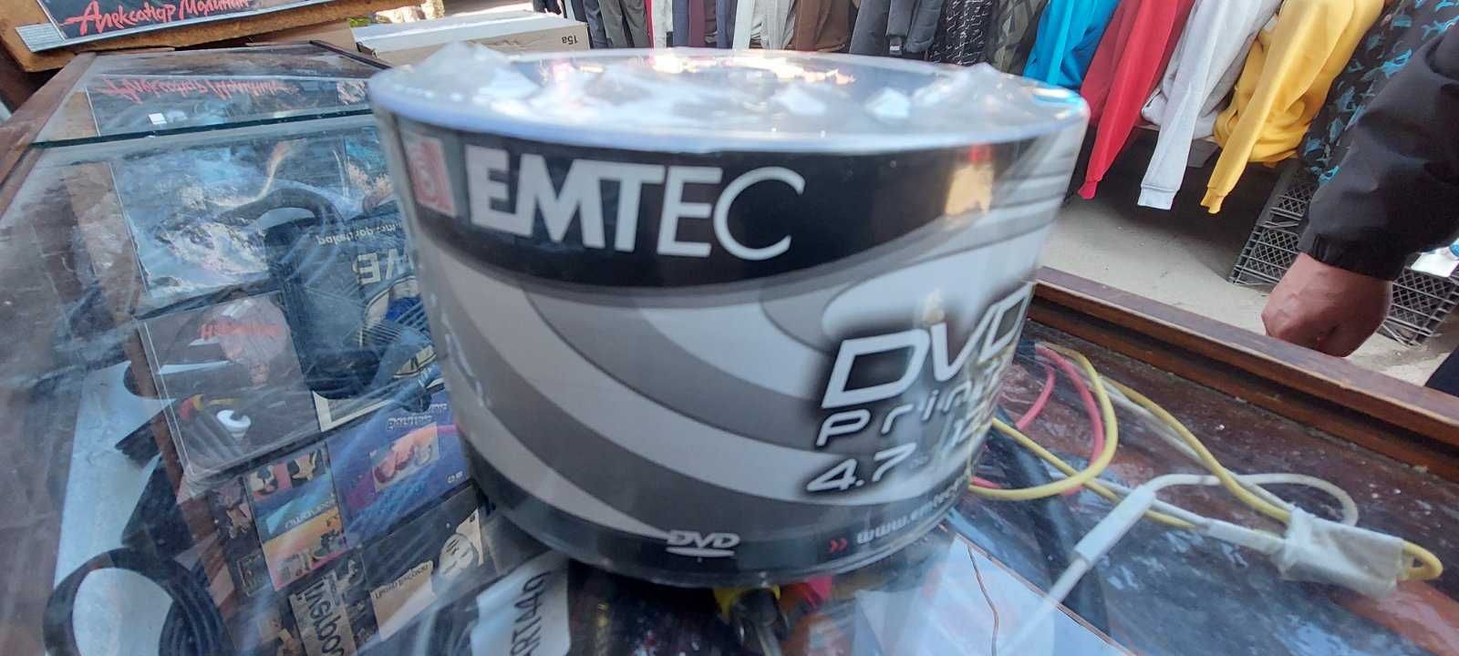 Кассеты-лицензия б.у. Диски Dvd-EMTEC-Print