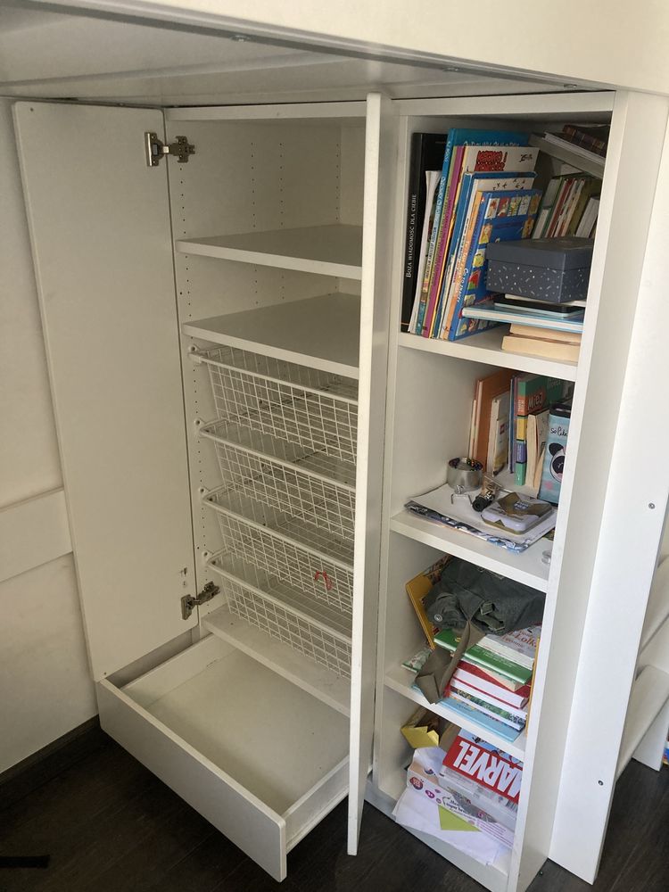 Biurko, łóżko, regał, szafa dziecięca i młodzieżowa IKEA SMASTAD