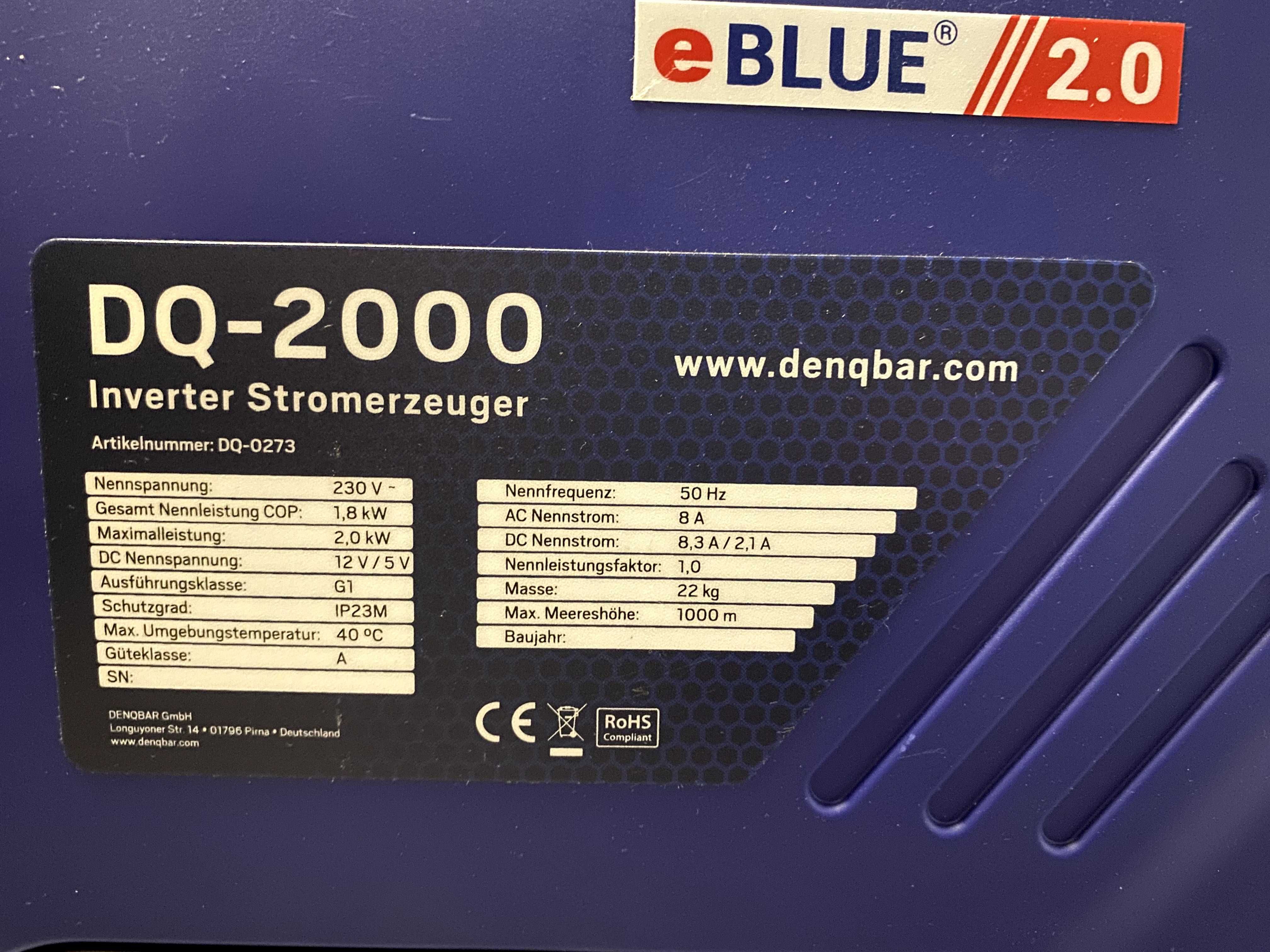 Інверторний генератор Denqbar DQ-2000