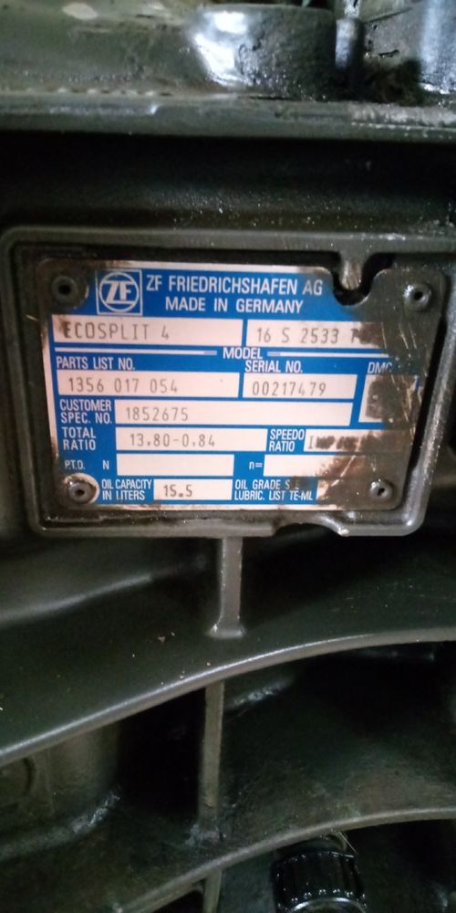 Коробка передач ДАФ ZF Ecosplit416S2533TO DAF XF 106 CF 85  13.80-0.84