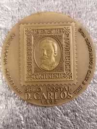 Medalha em bronze alusiva à história do Selo em Portugal