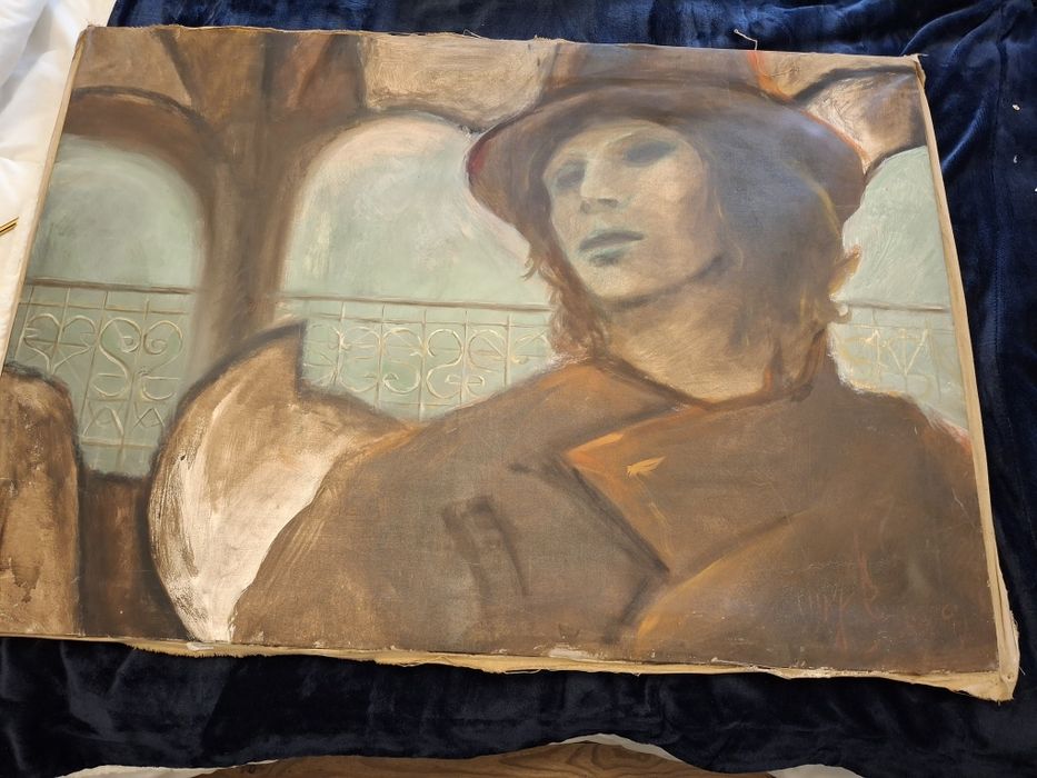 Quadro a óleo navegador? Antigo