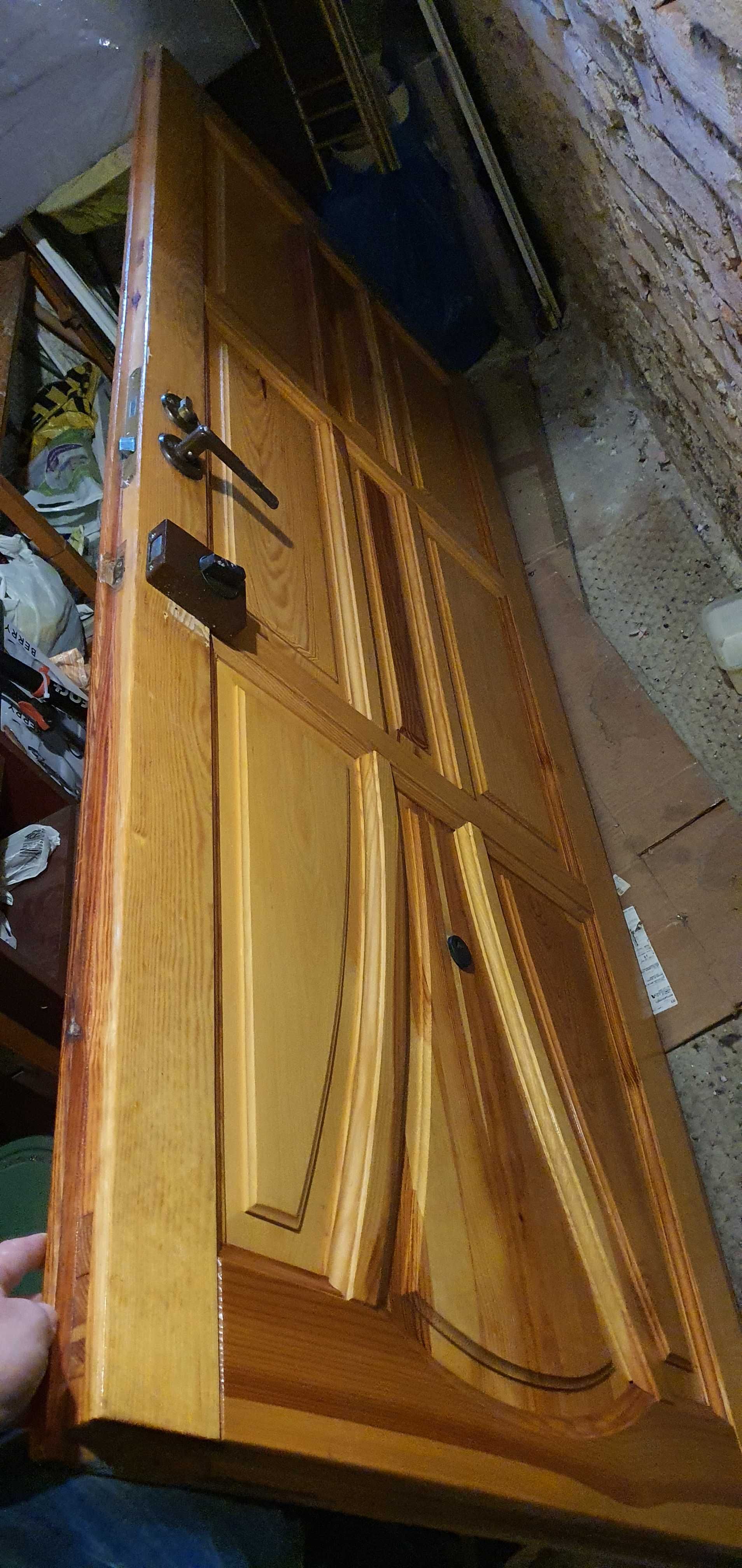 Skrzydło drzwiowe drewniane