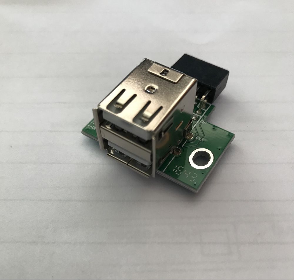 USB Adaptor 10pin 2xUSB na płyte główną