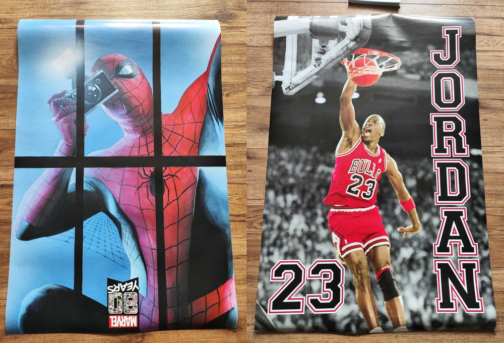 Plakat Spiderman i Michael Jordan 61 x 91,5cm