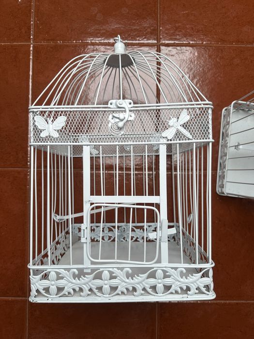 2 gaiolas brancas novas