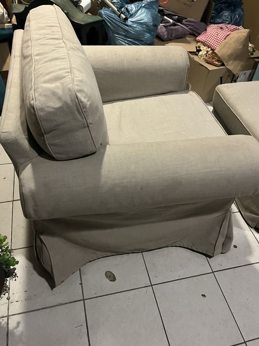 Fotel z podnóżkiem ikea