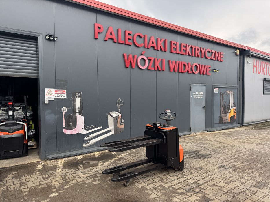 Paleciak elektryczny Toyota BT SWE 080 L 60 cm 800 kg wózek Toyota