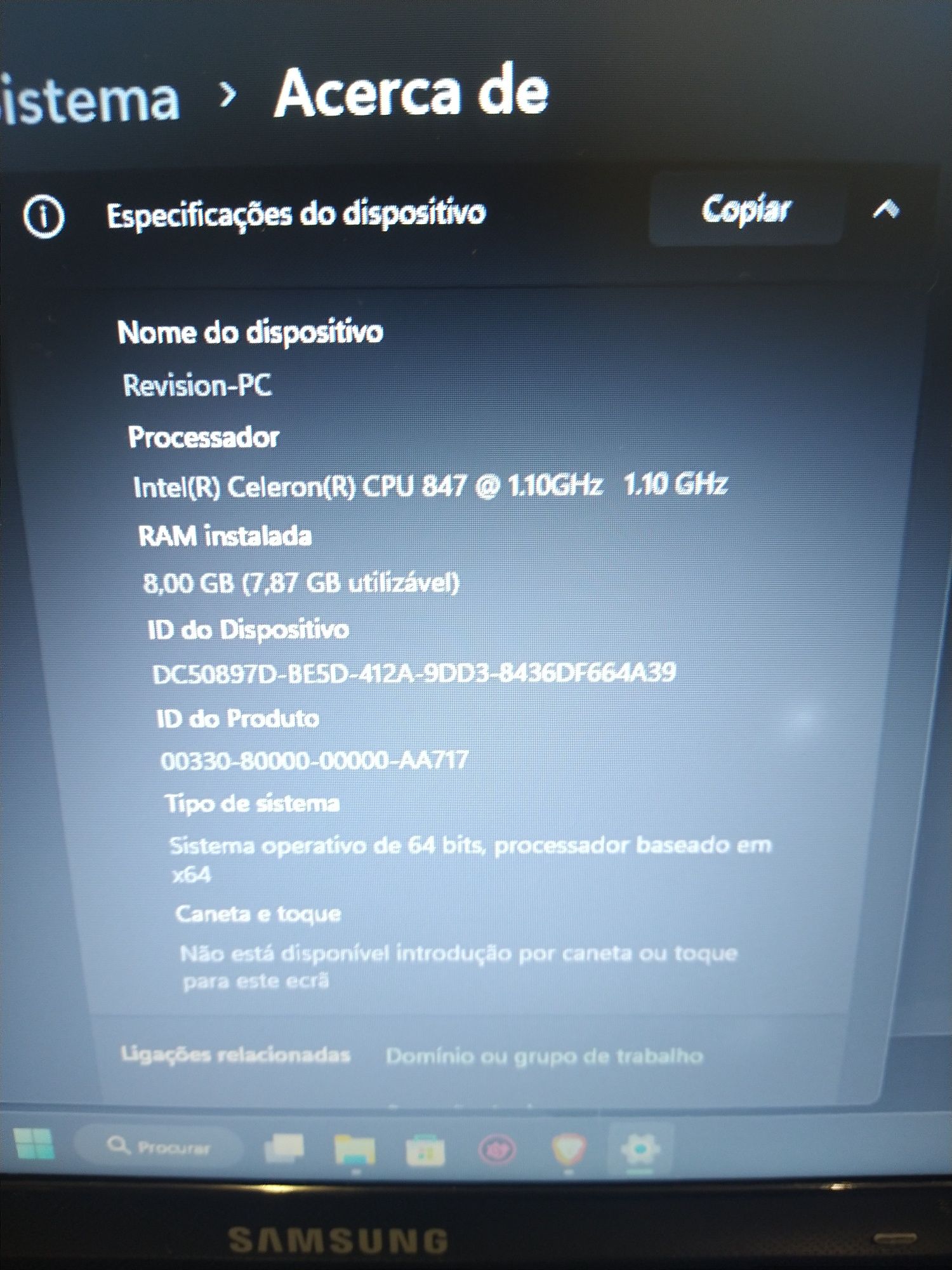 Vendo portátil samsung ler descrição