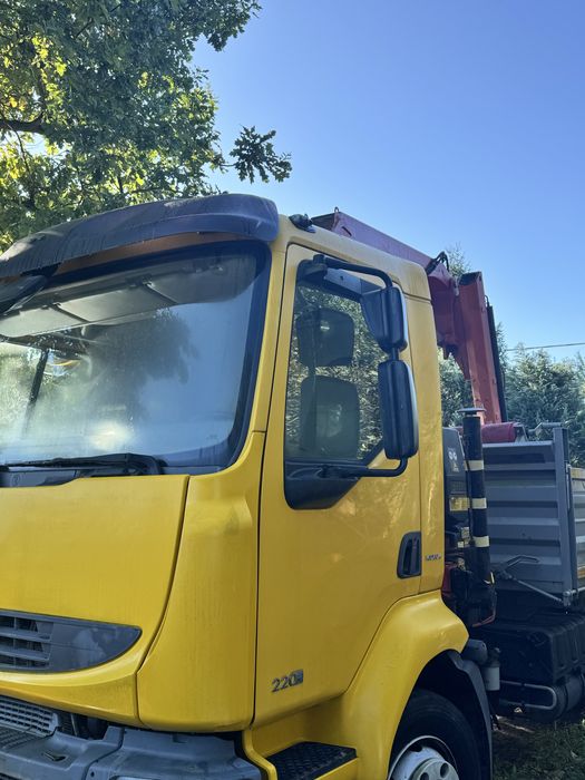 Ciężarówka Renault Midlum 220KM – wywrotka + żuraw HDS, turbo diesel