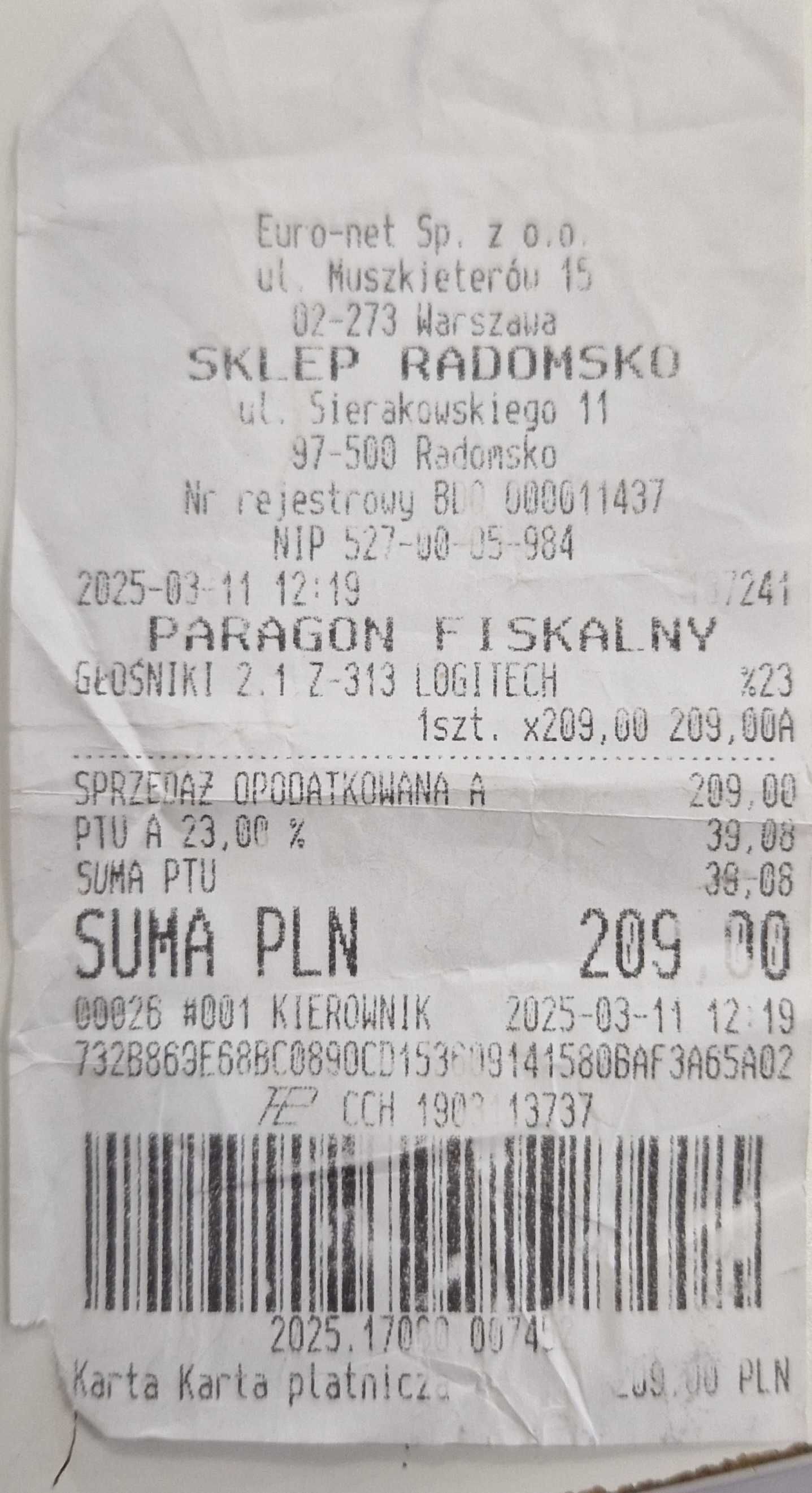 Głośniki Subwoofer Logitech Z313. 50W Pudełko GWARANCJA / Fajne OKAZJE