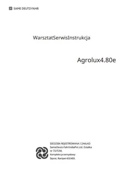 Instrukcja napraw Deutz Agrolux 4.80 E w jz. PL