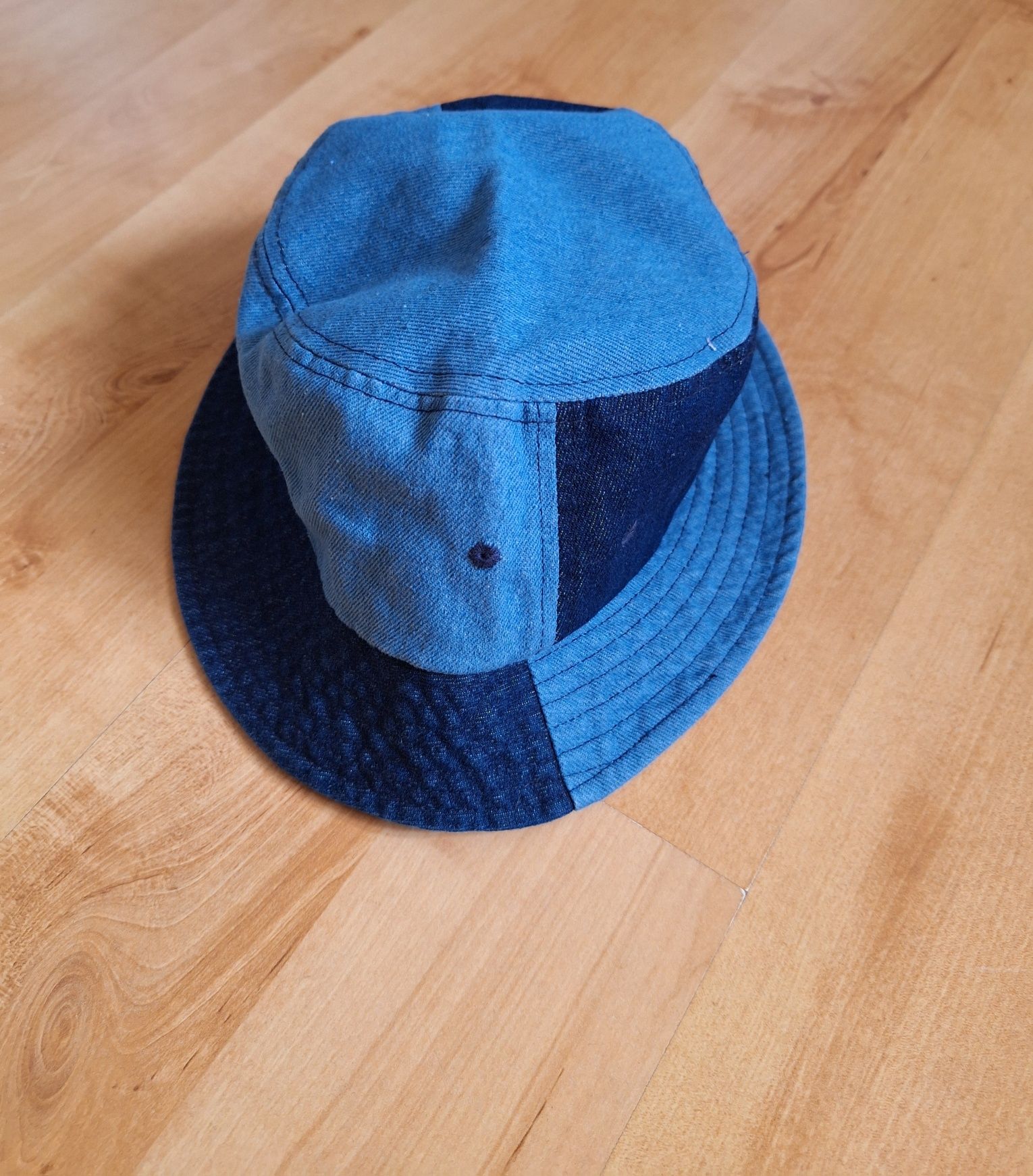 Nowy jeansowy kapelusz bawełna bucket unisex