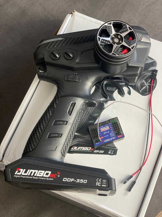 Aparatura Dumborc DDF-350 odbiornik P10F 10CH ver.Metal +LED RC System