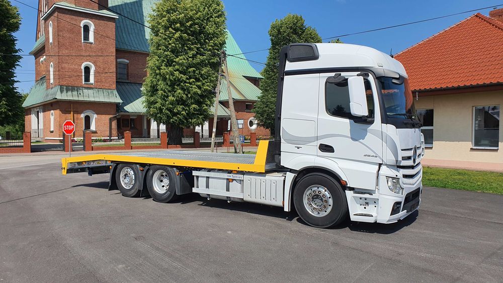 Zabudowa najazd laweta pomoc drogowa ciężarowe  DMC 26 T trzyośka