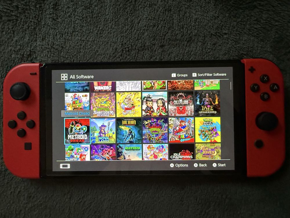Nintendo Switch Oled Mod CFW 1 TB SD limitowana red