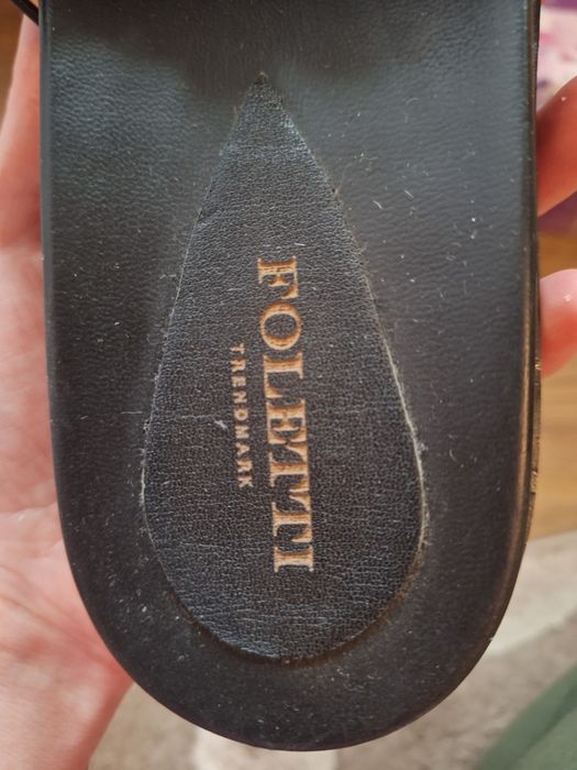 Кожані шльопанці сандалії Foletti